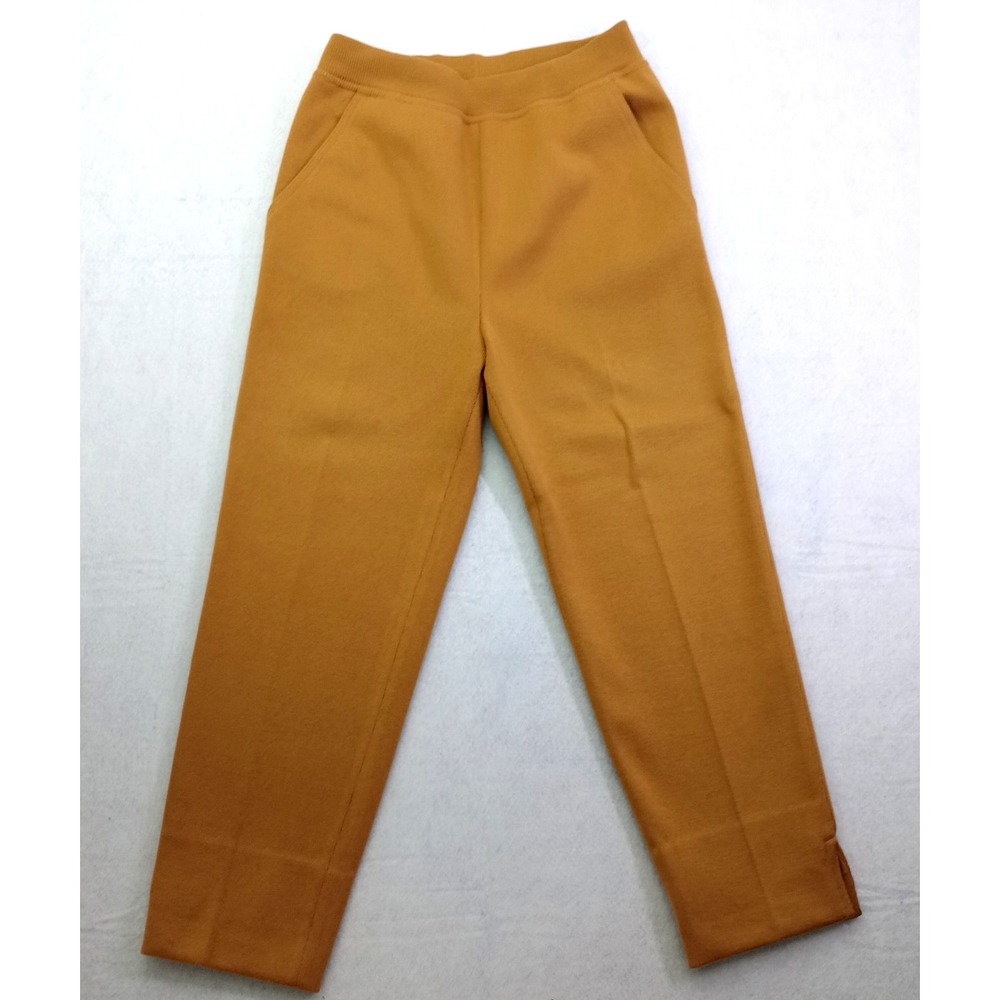 Escada Margaretha Ley Wool Cashmere Knit Pants Camel Size 38 Hemmed